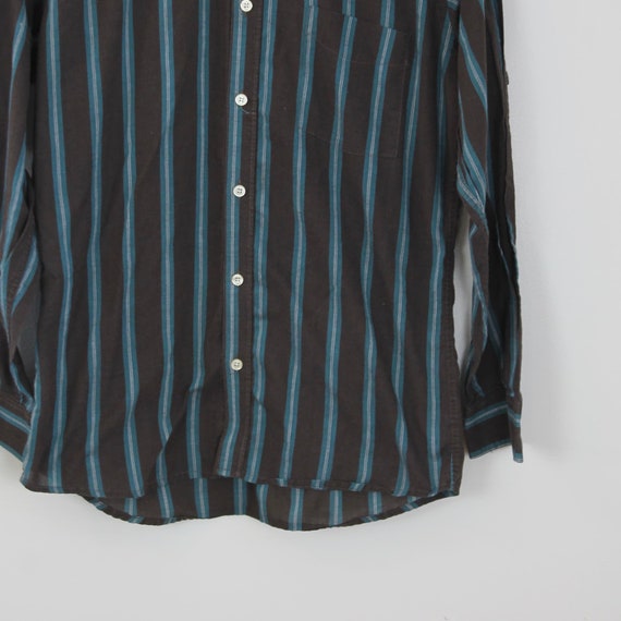 Vintage Black and Blue Striped, J.P. Austin Butto… - image 6