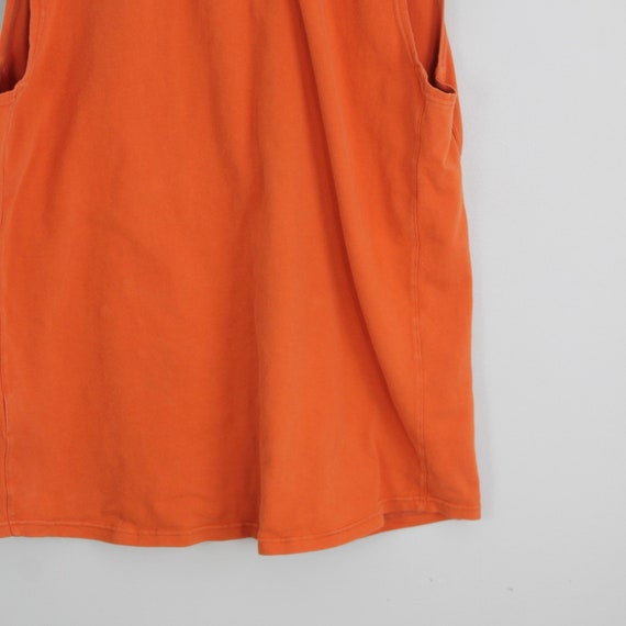 2000s Nike Orange Plain Tank Top, Size XL, Solid … - image 9