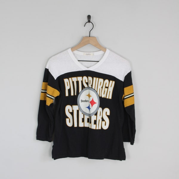 2010s Pittsburg Steelers NFL Long Sleeve T Shirt, Size Medium, National Football League, Football Shirt