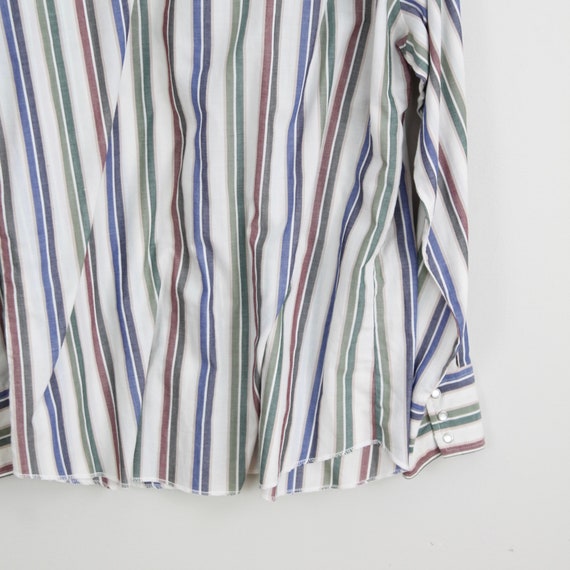 Vintage Striped Wrangler, Snap Button Western Shi… - image 8