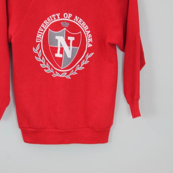 Vintage 70s University of Nebraska, Crewneck Swea… - image 4