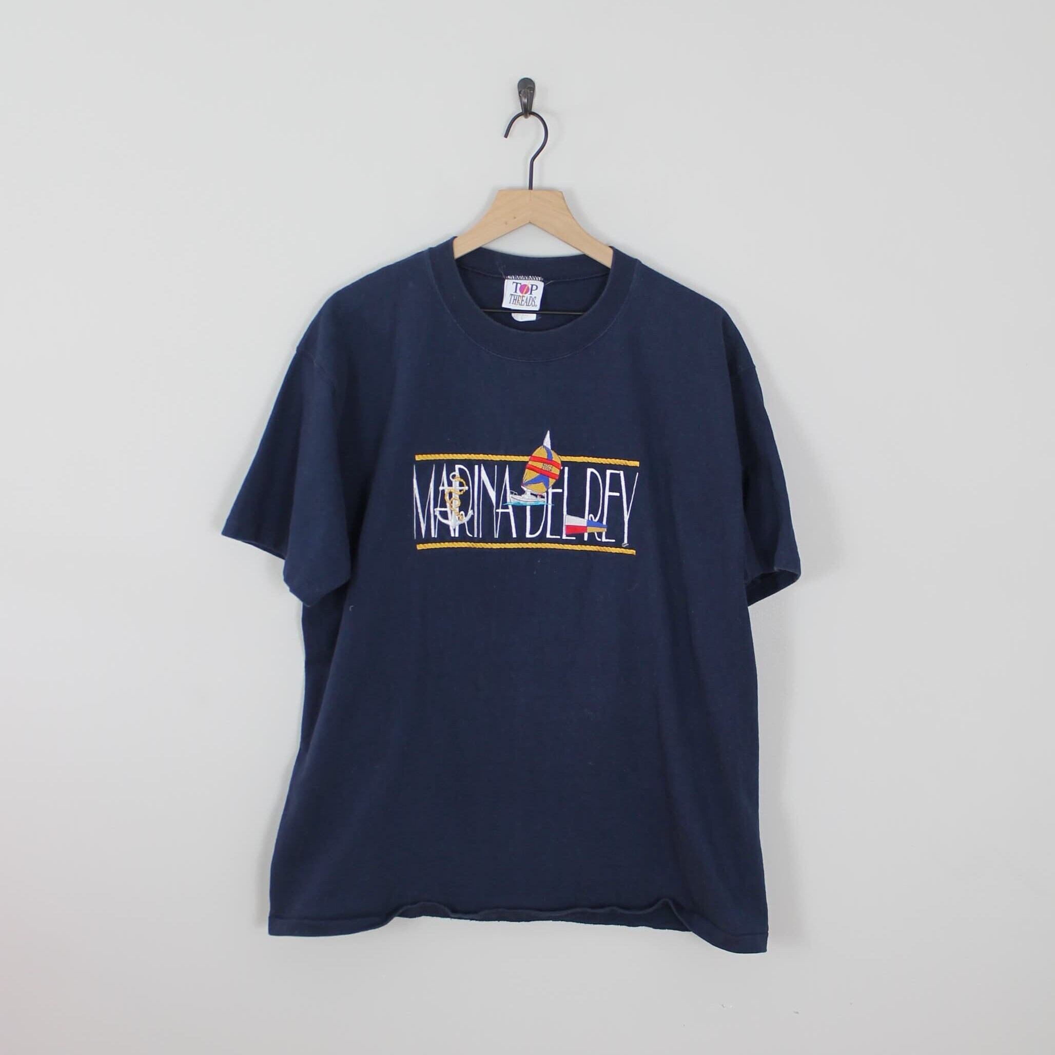 トップス 70's marina del rey Ringe tshirt vintage 70's marina del rey Ringe tshirt vintage