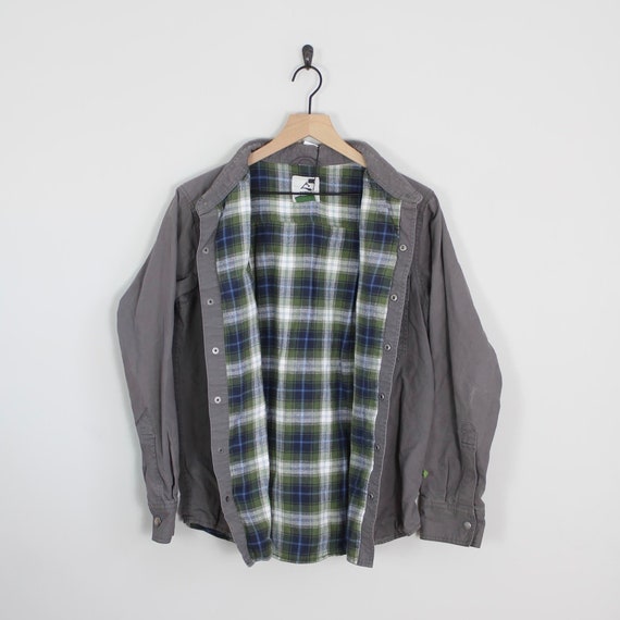 flannel lined denim shirt - Gem