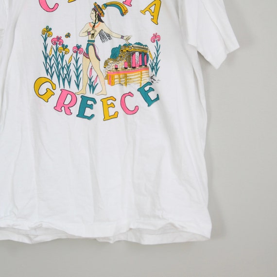 Vintage 80s Creta Greece Tourism T-Shirt, Size XL… - image 4