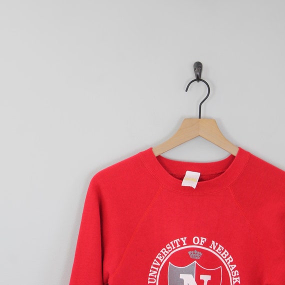 Vintage 70s University of Nebraska, Crewneck Swea… - image 5