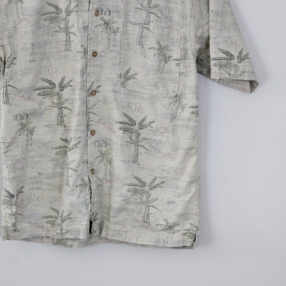 Vintage Faded Glory, Palm Tree Pattern Hawaiian S… - image 5