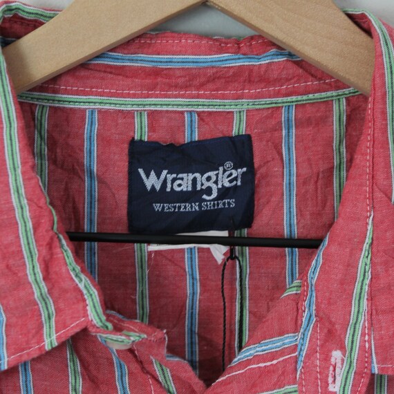 Vintage Red and Blue Wrangler Western Wear, Strip… - image 7