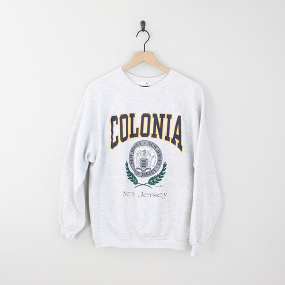 Vintage Colonia New Jersey, Crewneck Sweatshirt, S