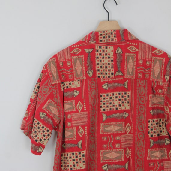 Vintage Red and Brown Joe Marlin, Abstract Polyne… - image 6
