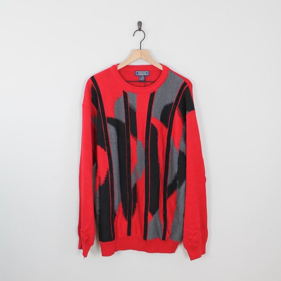 Black and red coogi sweater cheap