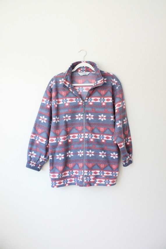 Vintage Fleece Jacket, Women's Size Medium, Haband