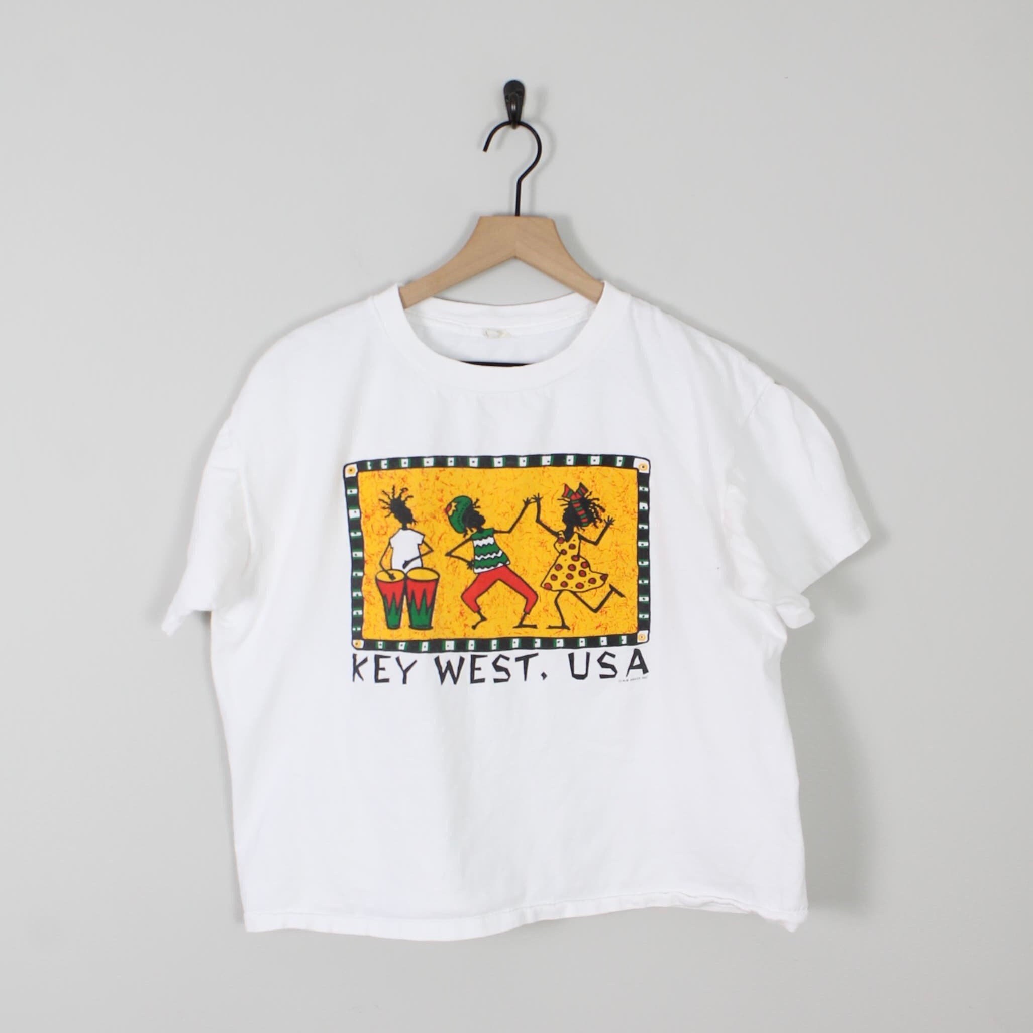 Vintage Key West Cropped Graphic Tee 