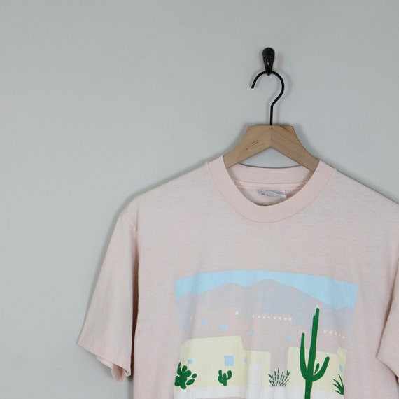 Vintage Arizona, Cactus Graphic T-Shirt, Size Lar… - image 5