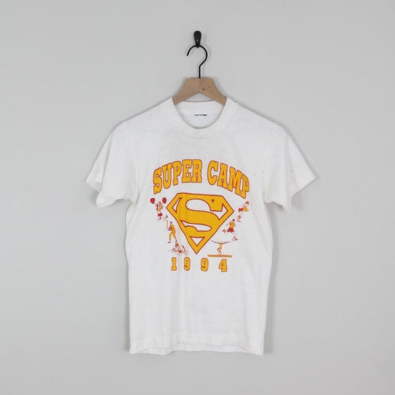 Vintage 90s Super Camp, Summer Camp T Shirt, Size… - image 1