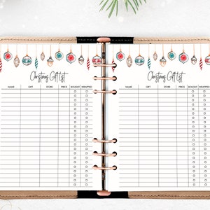 2025 Ultimate Gift List, Printable Christmas Gift Checklist , Gift Tracker Printable, Xmas planner