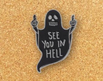 Hell Ghost Enamel Pin | ROFL PINS