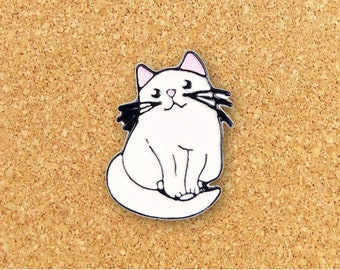 Super schattige kat emaille pin | Leuke emaille pin