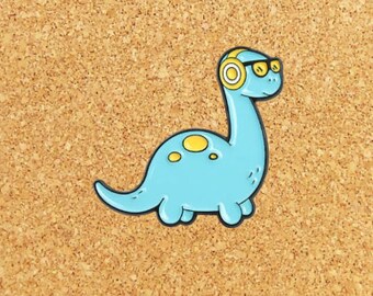 Blue Dinosaur Enamel Pin | Dinosaur Pin | Cute Enamel Pin