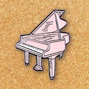 Klavier Emaille Pin | Witziger Emaille Pin