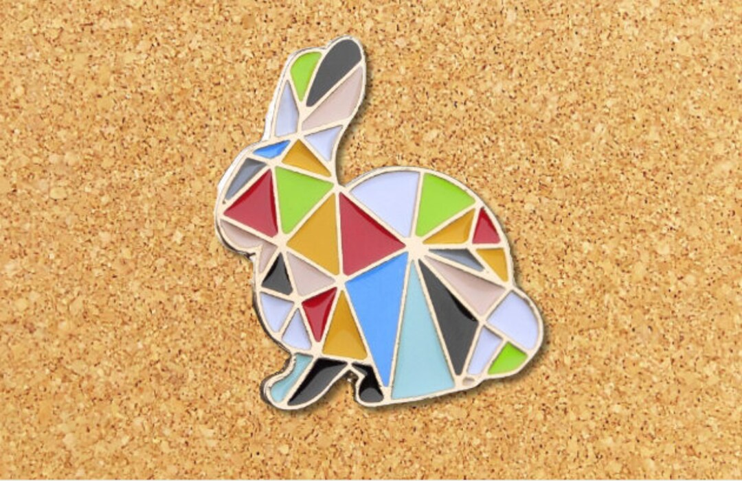 Rabbit Pin | Enamel Pin | Cute Animal Pin | Pin for Backpack, Pin for ...