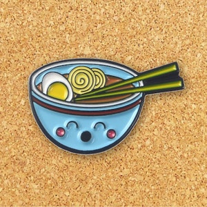 Épingle en émail Ramen | Épingles japonaises en émail alimentaire