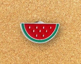 Saftige Wassermelone EMAILLE PIN | Niedlicher Emaille-Anstecker für Rucksack, Jacke, Hut und mehr