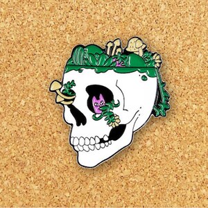 Skull Garden Enamel Pin | Funny Enamel Pin