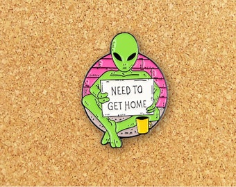Alien Enamel Pin | Funny Enamel Pin
