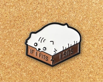 Fat Cat Enamel Pins | Cute Enamel Pin