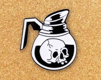 Skull In Jar ENAMEL PIN | Skull Pin | Scary Enamel Pin | Cute Enamel Pin | Pins for Backpack, Pins for Jacket, Pins for Hat