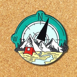 Adventure Compass Enamel Pin | Travel Enamel Pins