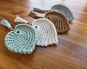 Handmade Cotton Leaf Coaster