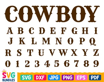 Download Western Font Svg Etsy