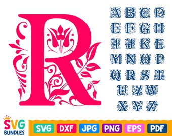 Download Ornate Letter Svg Etsy