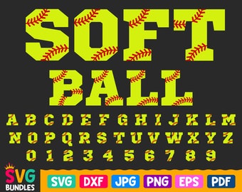 Download Softball Numbers Svg Etsy