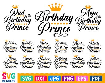 Download Birthday Prince Svg Etsy
