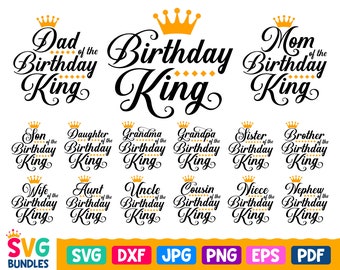 Download Birthday King Svg Etsy