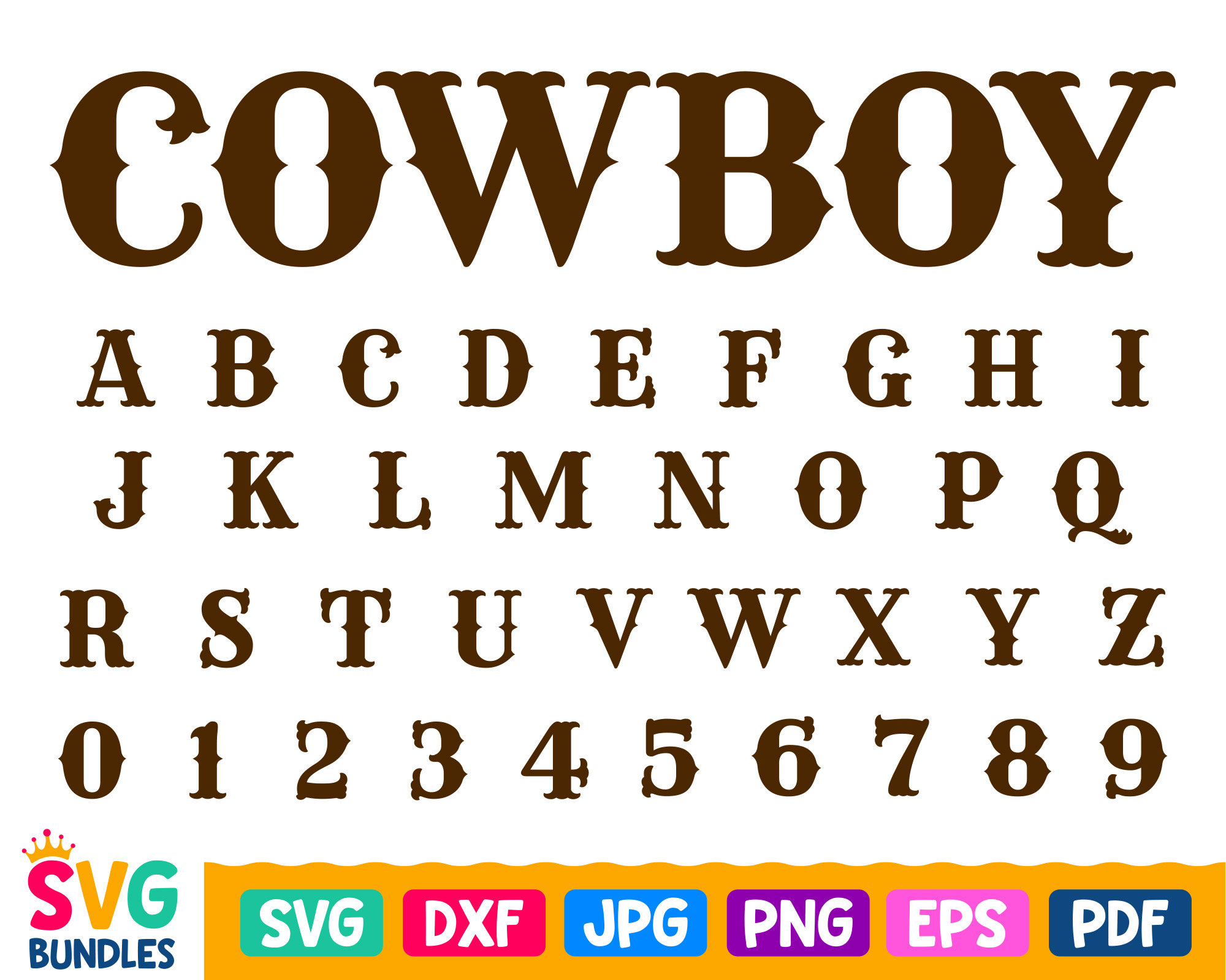 Western Font Svg Cowboy Font Svg Alphabet Font Svg Rodeo Etsy | Sexiz Pix
