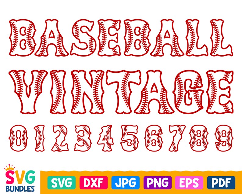 Free Free Baseball Letters Svg 340 SVG PNG EPS DXF File