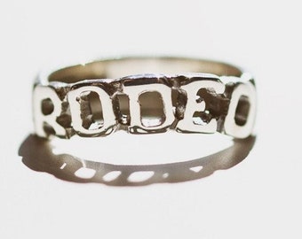 RODEO Sterling Silber Ring - Western Ring