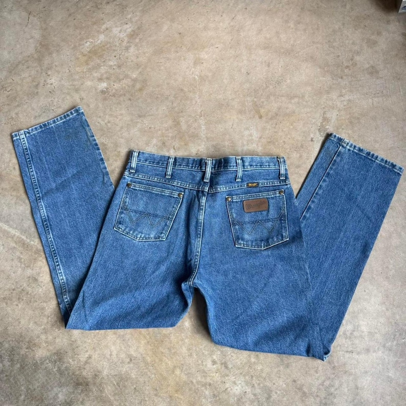 Vintage Wrangler Cowboy Cut Jeans 34x42 George Strait Kollektion Gerades Bein Western Denim Bild 1