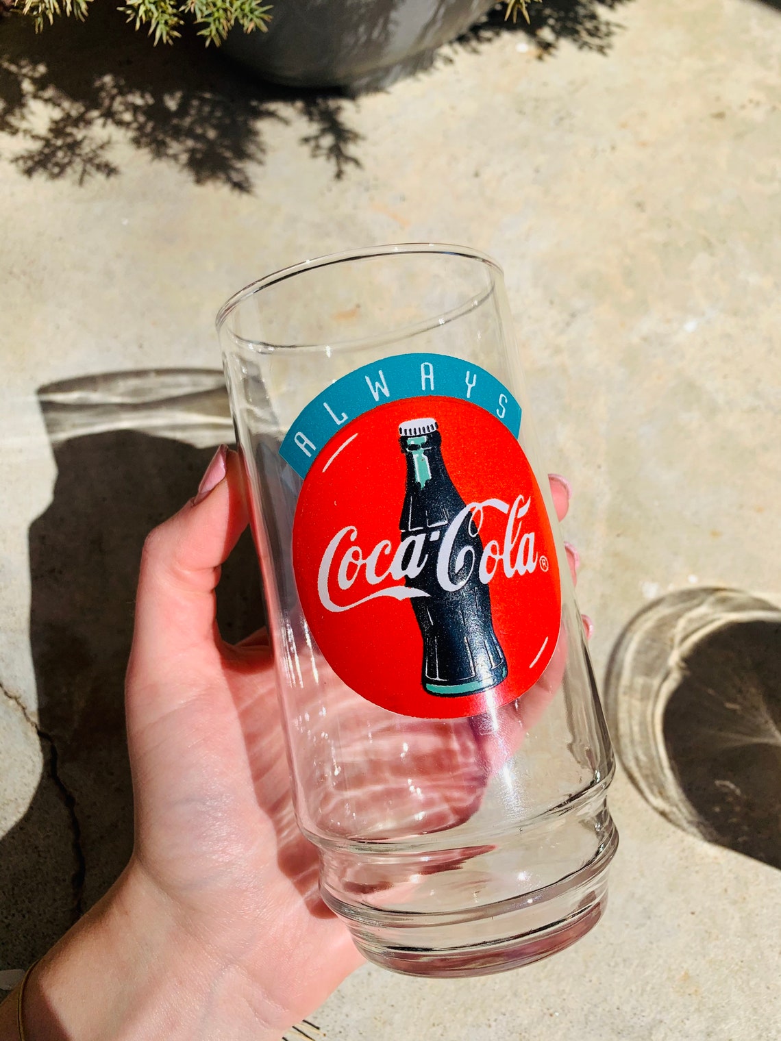 Vintage Coca Cola Glass Etsy
