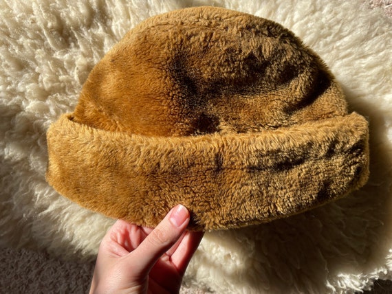 Vintage Fur Skull Cap Hat - image 2