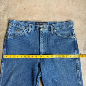 Vintage Wrangler Cowboy Cut Jeans 34x42 George Strait Kollektion Gerades Bein Western Denim Bild 6