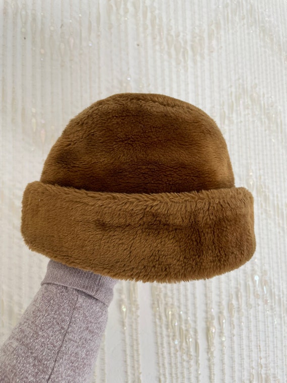 Vintage Fur Skull Cap Hat - image 4