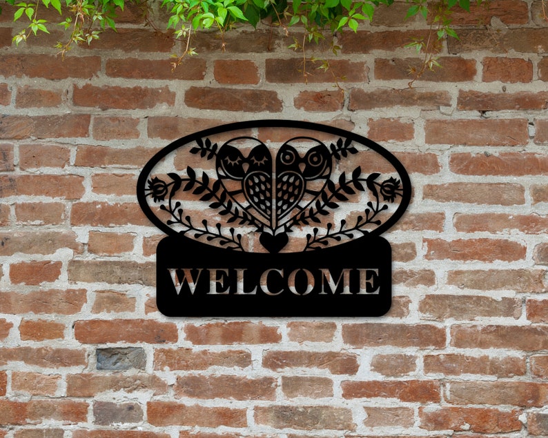 Owl Sign Owl Decor Farmhouse Decor Owl Wall Etsy