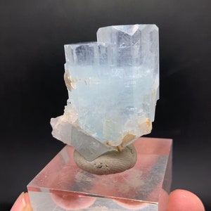 43 Gram, Aquamarine, Aquamarine Crystal, Very Beautiful Terminated and Undamaged High Luster Natural Blue Aquamarine Crystal Unique Pace