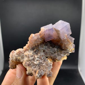 127 Gram Fluorite ,Purple Color Cubic Fluorite from Baluchistan Pakistan beautiful Specimen beauty for Display & Collection Pace