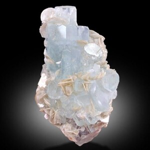 58 Gram Aquamarine Crystal, Natural Cluster of Blue Aquamarine Crystal Undamaged crystal very unique beautiful for Collection and Display