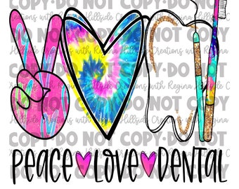 Download Peace Love Dental Etsy